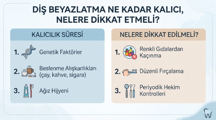 Diş Beyazlatma Ne Kadar Kalıcı? Sonrasında Nelere Dikkat Edilmeli?
